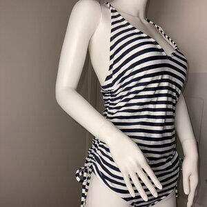 Women's Side-Cinch High Coverage One Piece Swimsuit - Kona So|™ Navy M